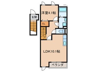 ヴィレッジの物件間取画像